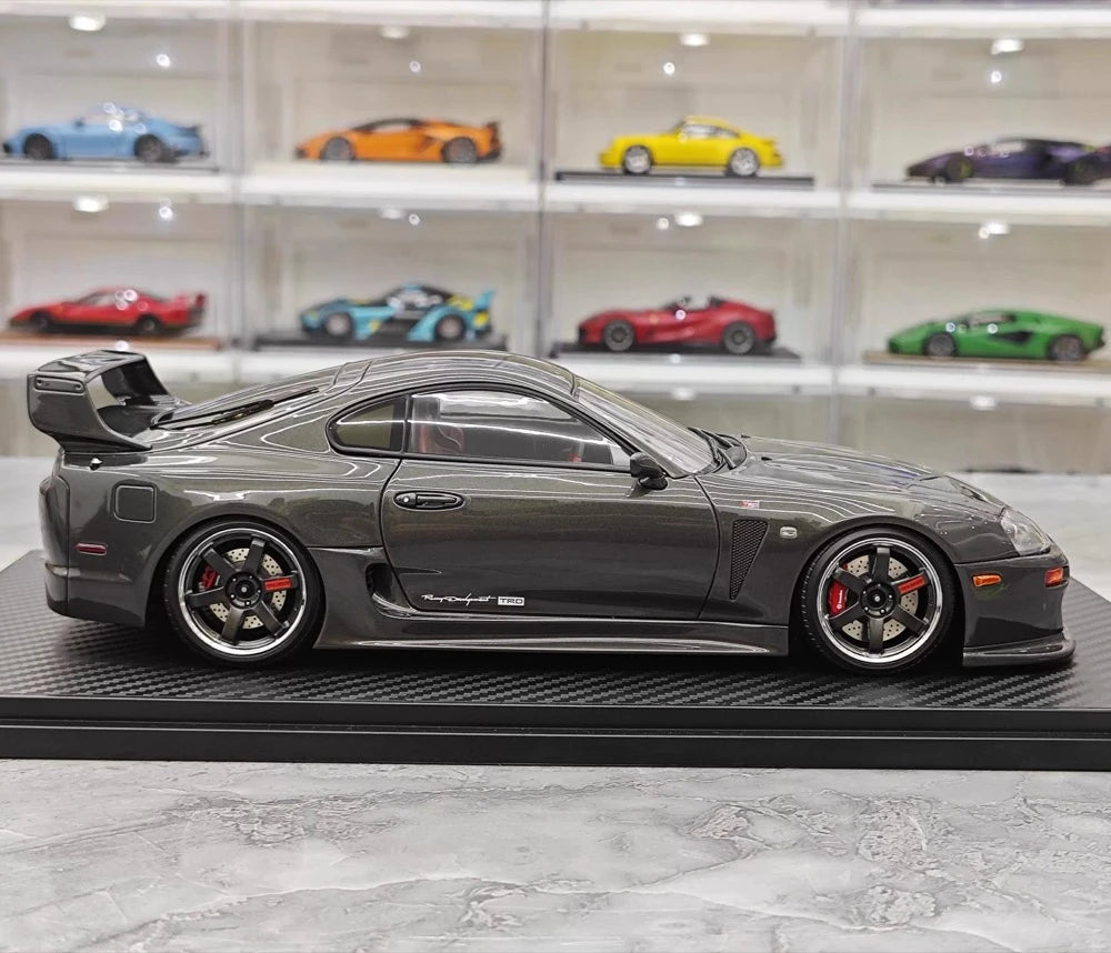 [Ignition] 1:18 Toyota 1993 Supra A80 TRD 3000GT grå modellbil harts