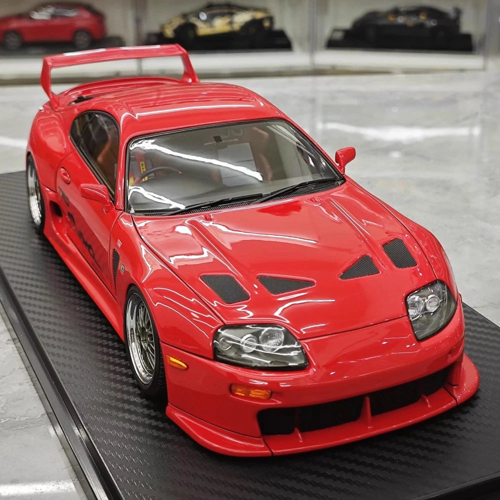 [Ignition] 1:18 Toyota 1993 Supra A80 TRD 3000GT Red Model Car Resin