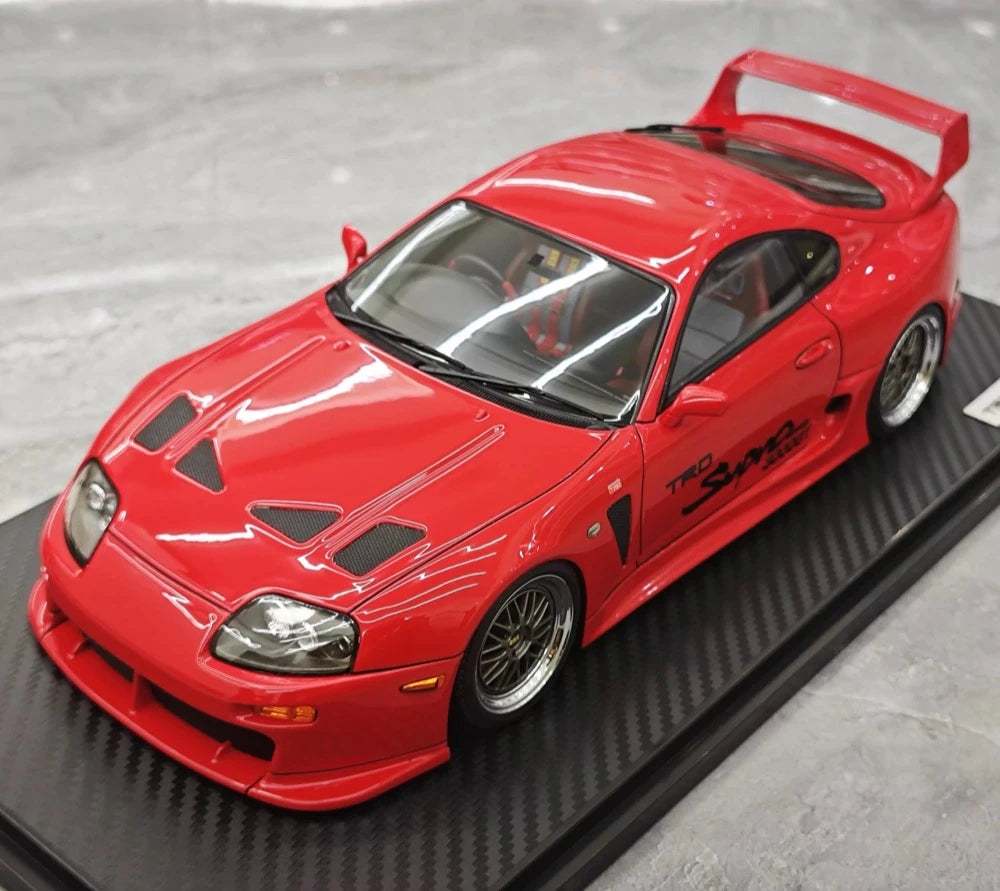 [Ignition] 1:18 Toyota 1993 Supra A80 TRD 3000GT Red Model Car Resin