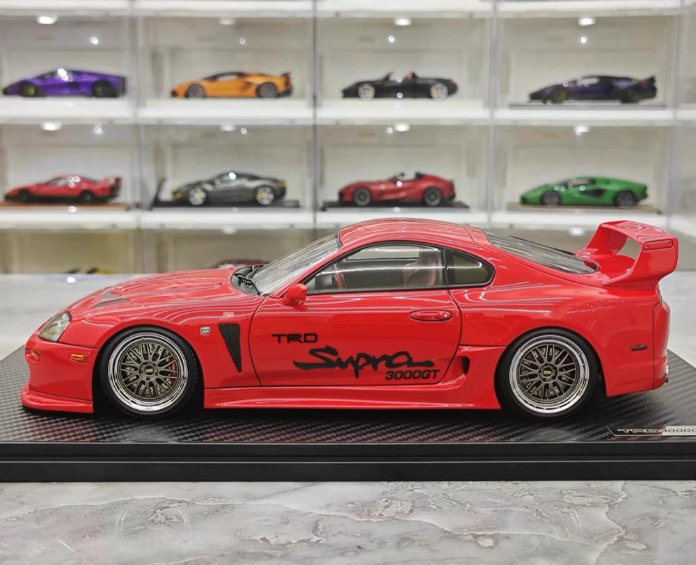 [Ignition] 1:18 Toyota 1993 Supra A80 TRD 3000GT Red Model Car Resin