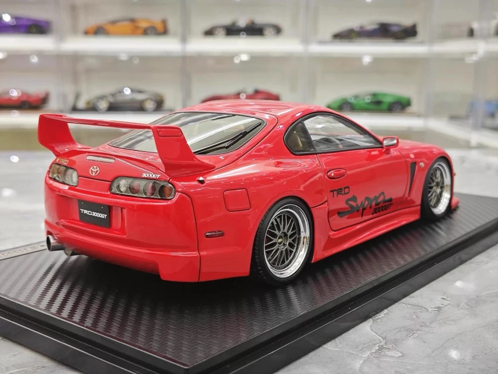 [Ignition] 1:18 Toyota 1993 Supra A80 TRD 3000GT Red Model Car Resin