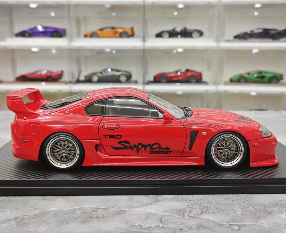 [Ignition] 1:18 Toyota 1993 Supra A80 TRD 3000GT Red Model Car Resin