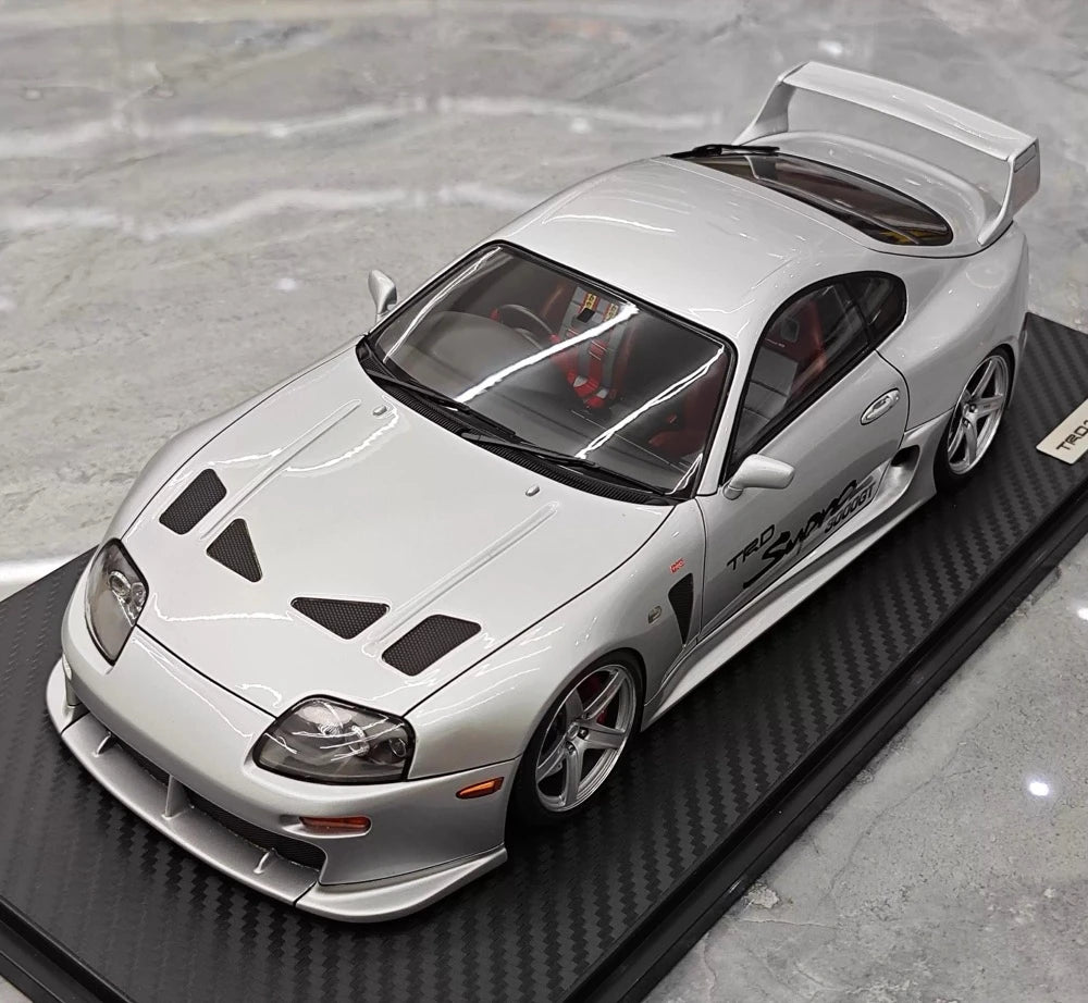 [Ignition] 1:18 Toyota 1993 Supra A80 TRD 3000GT Silver Model Car Resin