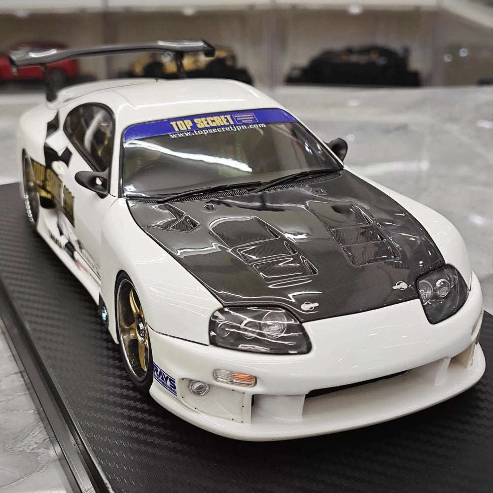 [Ignition] 1:18 Toyota 1993 Supra A80 TRD 3000GT White & Black Model Car Resin