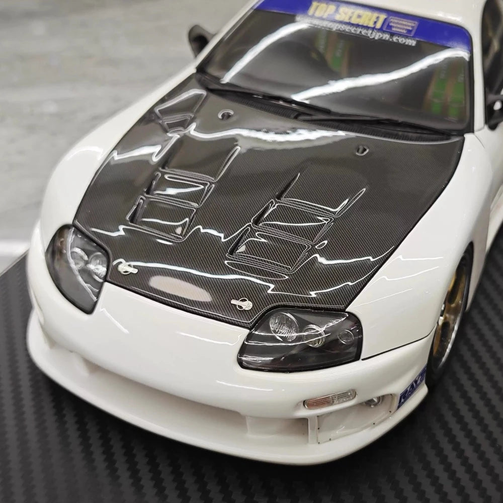 [Ignition] 1:18 Toyota 1993 Supra A80 TRD 3000GT White & Black Model Car Resin
