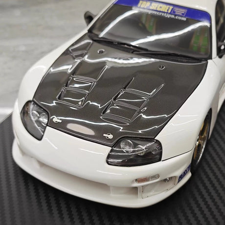 [Ignition] 1:18 Toyota 1993 Supra A80 TRD 3000GT wit & zwart modelauto Hars