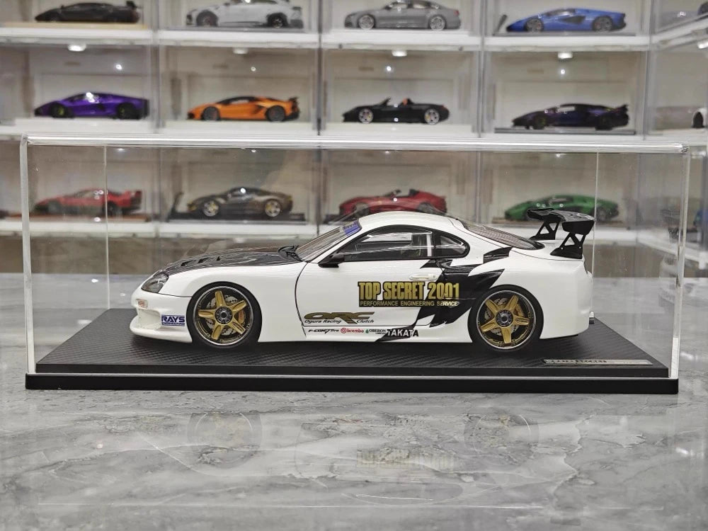 [Ignition] 1:18 Toyota 1993 Supra A80 TRD 3000GT White & Black Model Car Resin