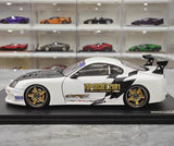 [Ignition] 1:18 Toyota 1993 Supra A80 TRD 3000GT White & Black Model Car Resin