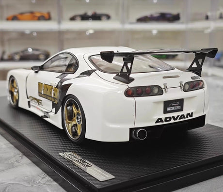 [Ignition] 1:18 Toyota 1993 Supra A80 TRD 3000GT wit & zwart modelauto Hars