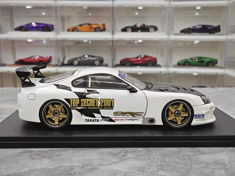 [Ignition] 1:18 Toyota 1993 Supra A80 TRD 3000GT wit & zwart modelauto Hars