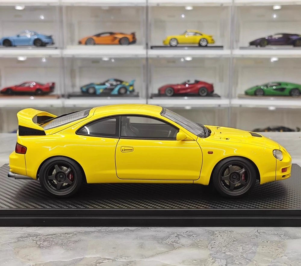 [Ignition] 1:18 Toyota 1994 Celica GT-FOUR ST205 geel modelauto Hars