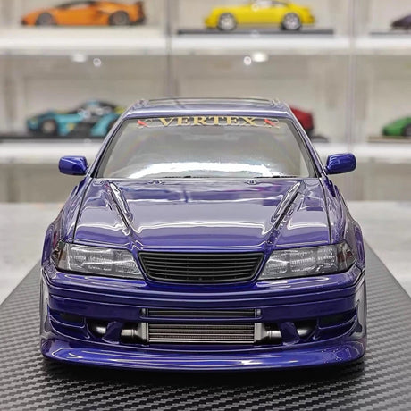 [Ignition] 1:18 Toyota 1996 Mark II JZX100 VERTEX blauw modelauto Hars