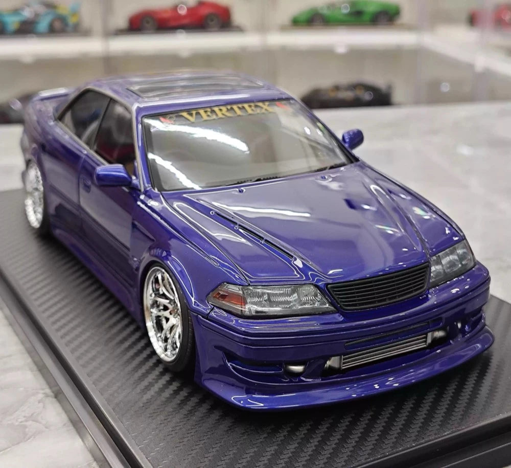 [Ignition] 1:18 Toyota 1996 Mark II JZX100 VERTEX Blue Model Car Resin
