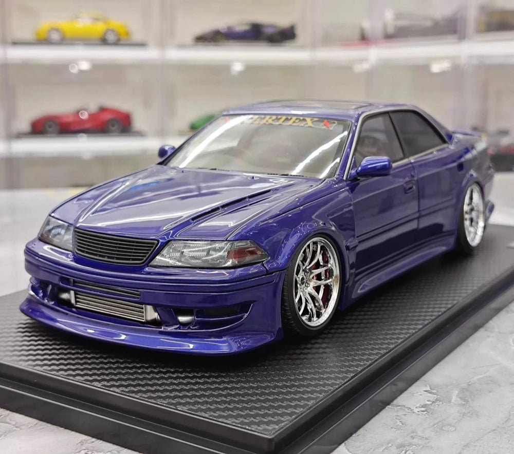 [Ignition] 1:18 Toyota 1996 Mark II JZX100 VERTEX Blue Model Car Resin