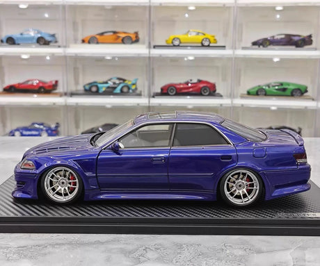 [Ignition] 1:18 Toyota 1996 Mark II JZX100 VERTEX blauw modelauto Hars