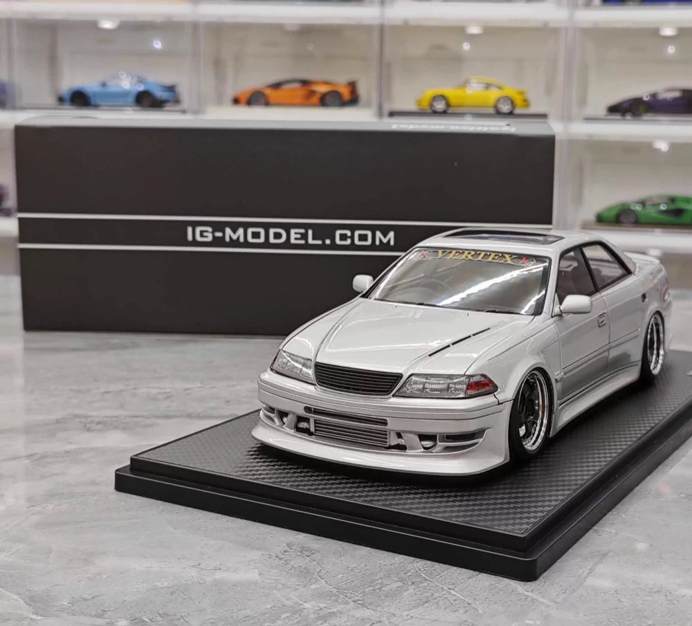 [Ignition] 1:18 Toyota 1996 Mark II JZX100 VERTEX Silver Model Car Resin