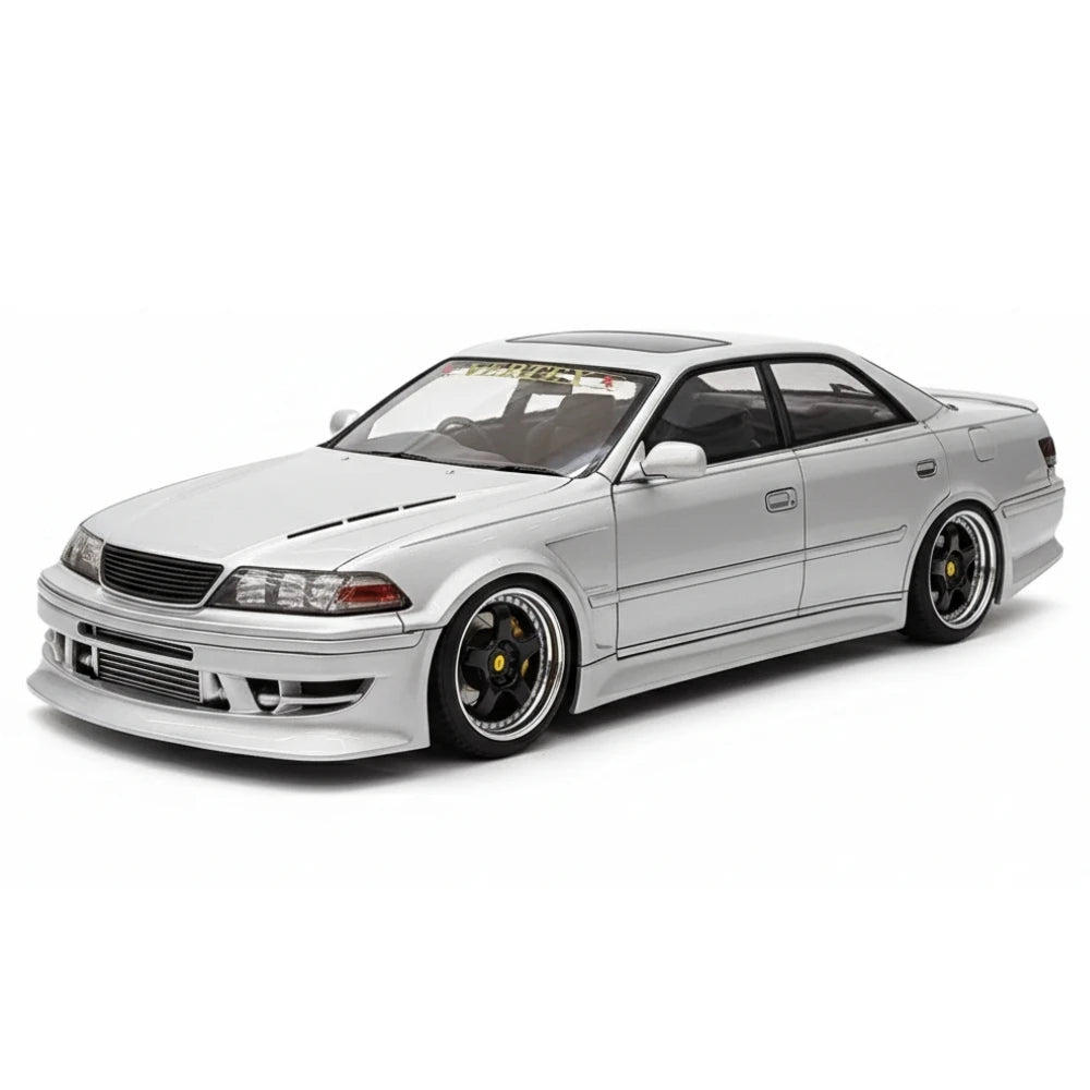 [Ignition] 1:18 Toyota 1996 Mark II JZX100 VERTEX argento modellino di auto resina