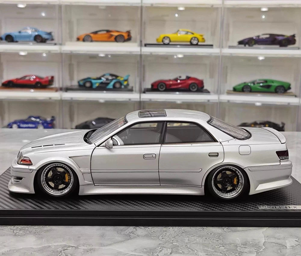 [Ignition] 1:18 Toyota 1996 Mark II JZX100 VERTEX argento modellino di auto resina