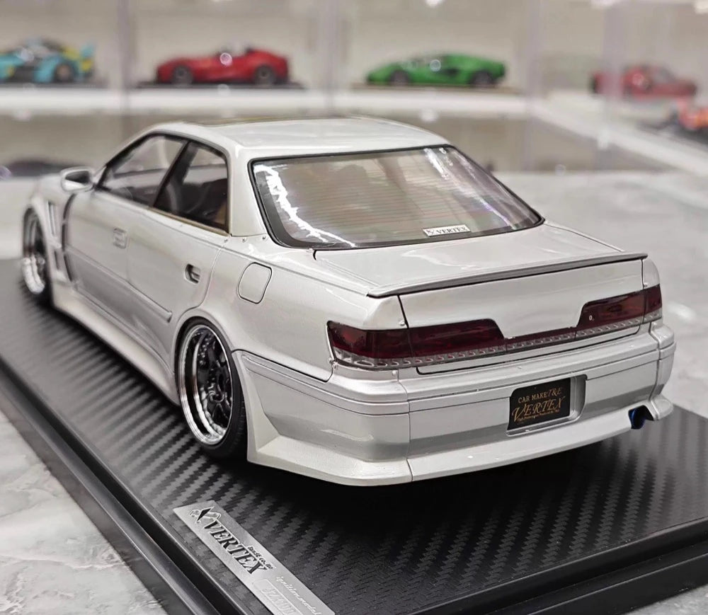 [Ignition] 1:18 Toyota 1996 Mark II JZX100 VERTEX argento modellino di auto resina