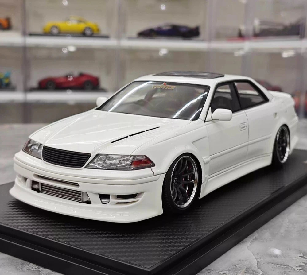 [Ignition] 1:18 Toyota 1996 Mark II JZX100 VERTEX valkoinen pienoismalli Hartsi