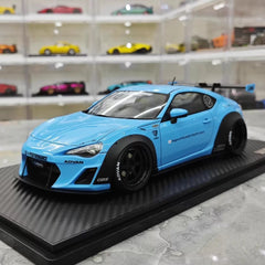 [Ignition] 1:18 Toyota 2012 86 Subaru BRZ LBWK Blue Model Car Resin
