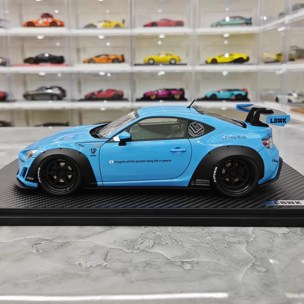[Ignition] 1:18 Toyota 2012 86 Subaru BRZ LBWK Blue Model Car Resin
