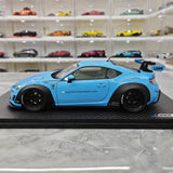 [Ignition] 1:18 Toyota 2012 86 Subaru BRZ LBWK blauw modelauto Hars
