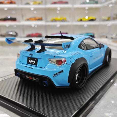 [Ignition] 1:18 Toyota 2012 86 Subaru BRZ LBWK Blue Model Car Resin