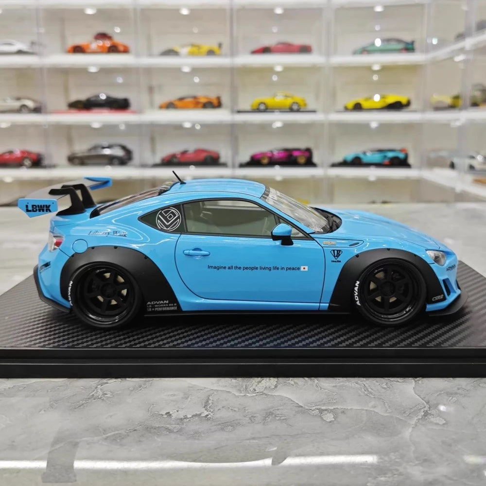 [Ignition] 1:18 Toyota 2012 86 Subaru BRZ LBWK Blue Model Car Resin