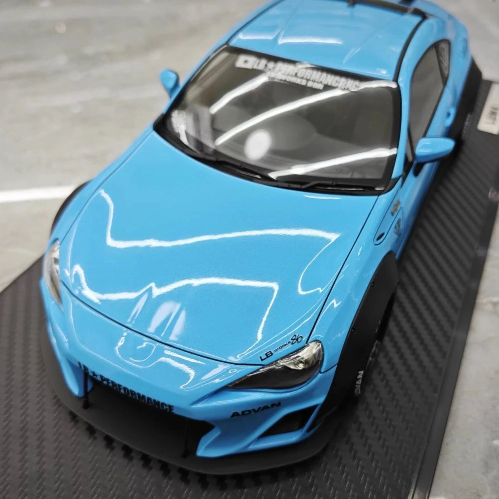 [Ignition] 1:18 Toyota 2012 86 Subaru BRZ LBWK Blue Model Car Resin