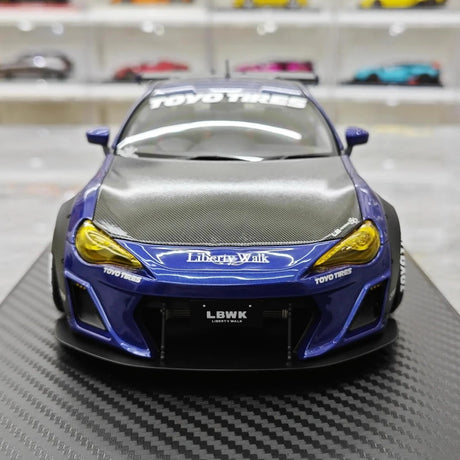 [Ignition] 1:18 Toyota 2012 86 Subaru BRZ LBWK Deep blå modellbil resin