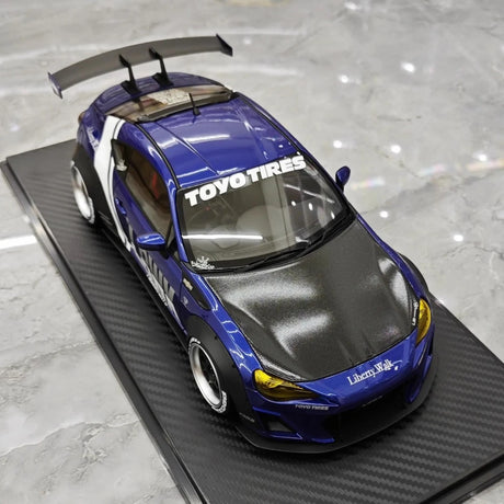 [Ignition] 1:18 Toyota 2012 86 Subaru BRZ LBWK Deep blå modellbil resin