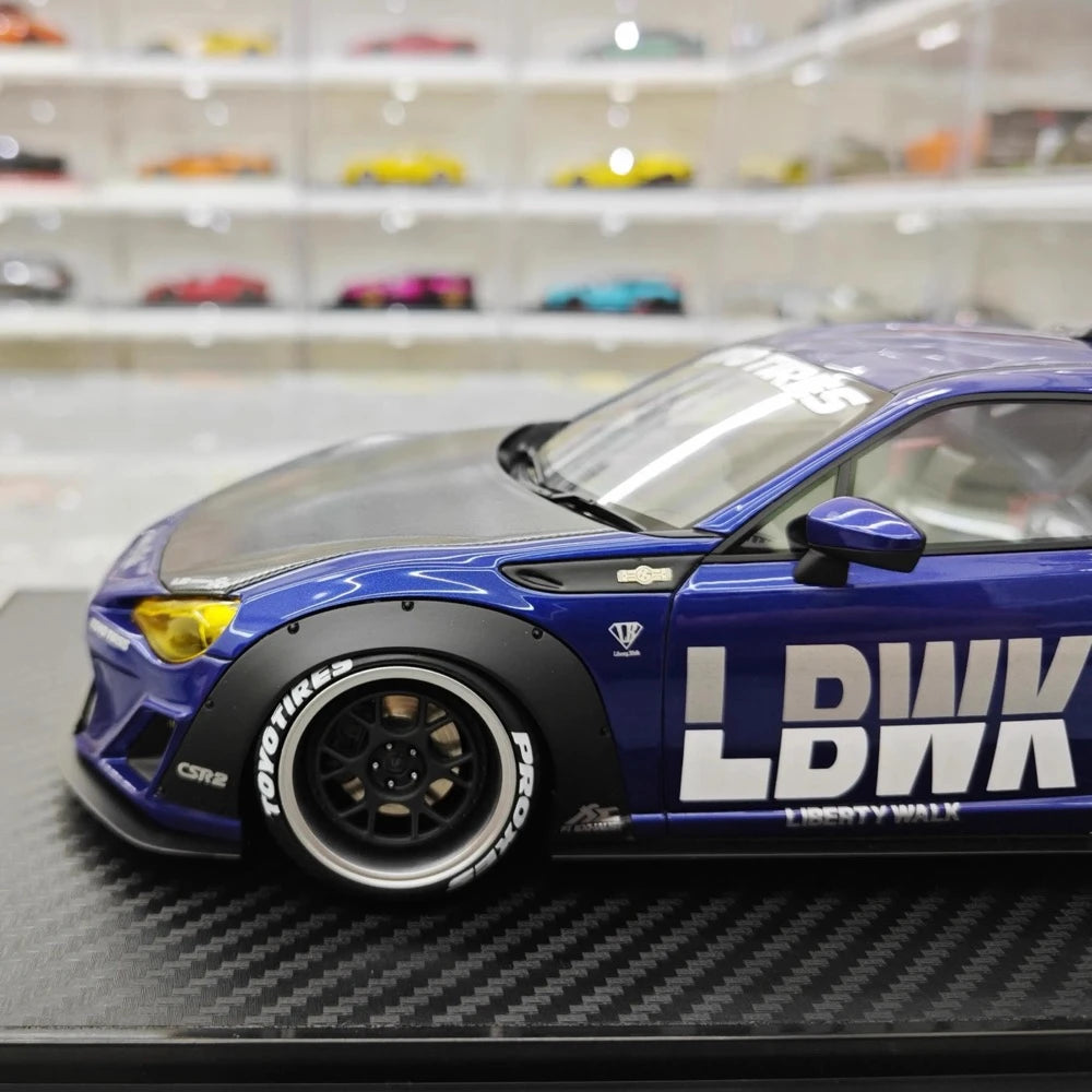 [Ignition] 1:18 Toyota 2012 86 Subaru BRZ LBWK Deep blu modellino di auto resina