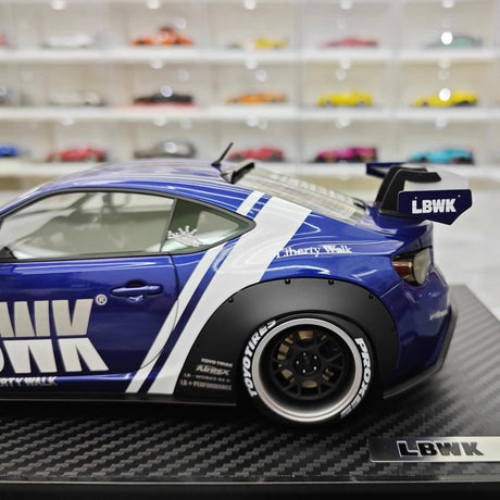 [Ignition] 1:18 Toyota 2012 86 Subaru BRZ LBWK Deep blå modellbil resin