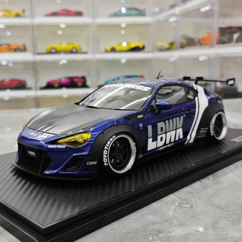 [Ignition] 1:18 Toyota 2012 86 Subaru BRZ LBWK Deep blu modellino di auto resina