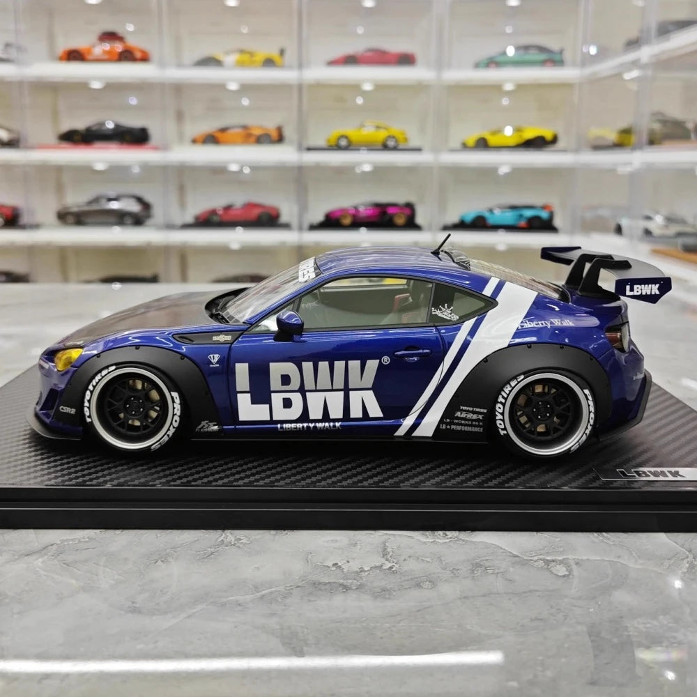 [Ignition] 1:18 Toyota 2012 86 Subaru BRZ LBWK Deep ブルー モデルカー レジン