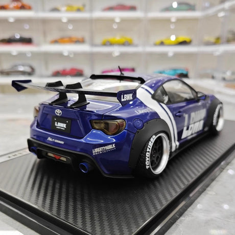 [Ignition] 1:18 Toyota 2012 86 Subaru BRZ LBWK Deep blå modellbil resin