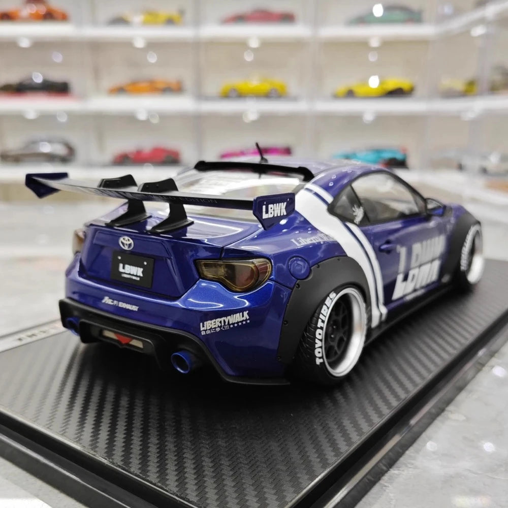 [Ignition] 1:18 Toyota 2012 86 Subaru BRZ LBWK Deep blu modellino di auto resina