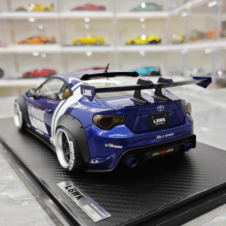 [Ignition] 1:18 Toyota 2012 86 Subaru BRZ LBWK Deep blå modellbil resin