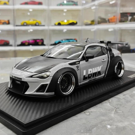 [Ignition] 1:18 Toyota 2012 86 Subaru BRZ LBWK Gray Model Car Resin