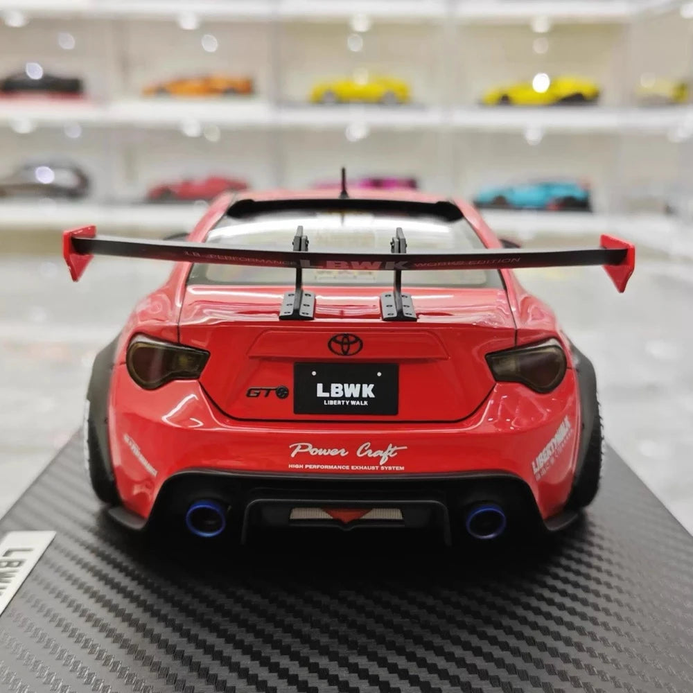 [Ignition] 1:18 Toyota 2012 86 Subaru BRZ LBWK Red Model Car Resin