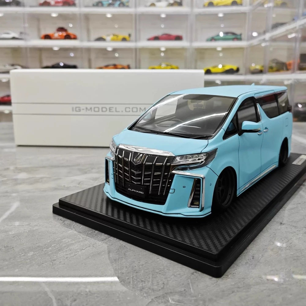 [Ignition] 1:18 Toyota 2015 Alphard H30W Blue Model Car Resin