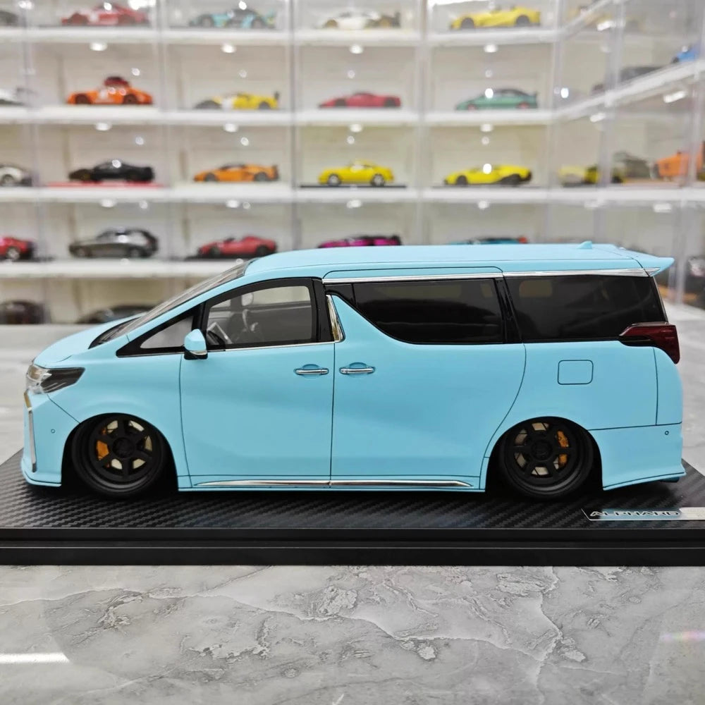 [Ignition] 1:18 Toyota 2015 Alphard H30W blå modellbil resin