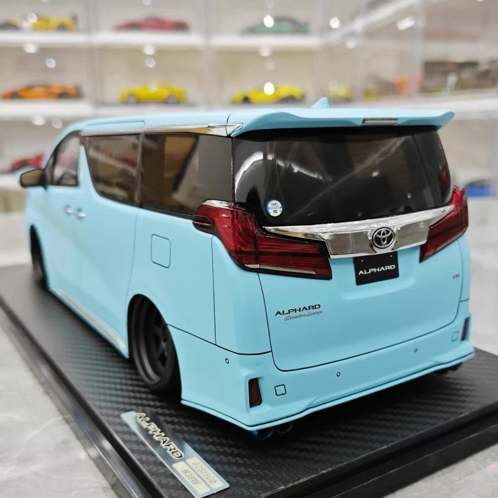 [Ignition] 1:18 Toyota 2015 Alphard H30W Blue Model Car Resin