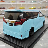 [Ignition] 1:18 Toyota 2015 Alphard H30W blå modellbil resin