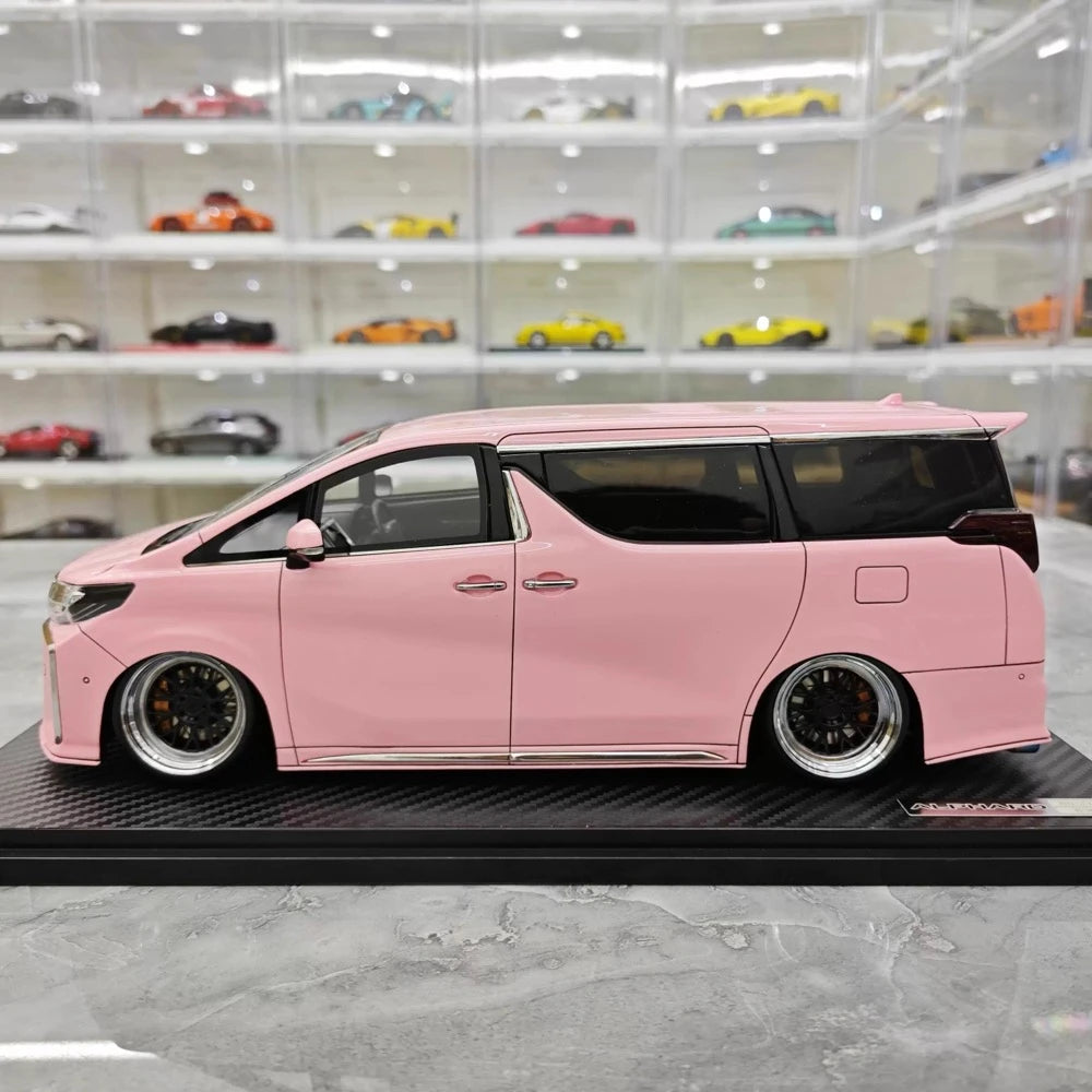 [Ignition] 1:18 Toyota 2015 Alphard H30W Pink Model Car Resin