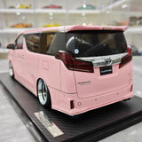 [Ignition] 1:18 Toyota 2015 Alphard H30W Pink Model Car Resin