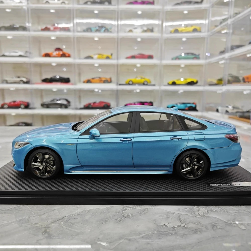 [Ignition] 1:18 Toyota 2020 Crown RS blu modellino di auto resina