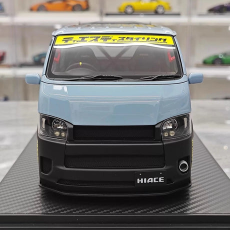 [Ignition] 1:18 Toyota 2023 Hiace TSD Works blå modellbil harts