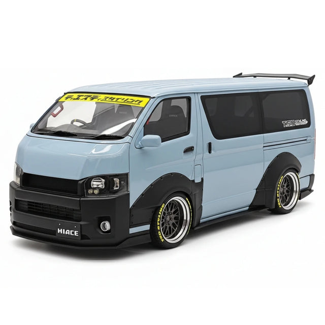 [Ignition] 1:18 Toyota 2023 Hiace TSD Works Blue Model Car Resin